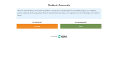 Desktop Screenshot of community.slimgenics.com